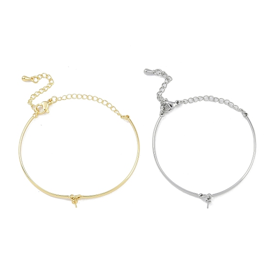 Латунь браслет-цепочка решений, за половину пробурено бисера