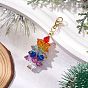 Подвеска из стеклянных бусин в виде дерева, 304 подвески-застежки-лобстеры из нержавеющей стали для украшений сумок