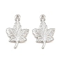 Alloy Pendants, Maple Leaf Charms