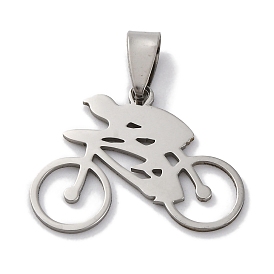 201 подвески из нержавеющей стали, велосипедные талисманы, лазерная резка, анти-тускнение