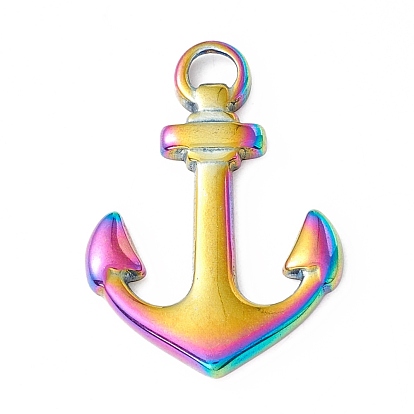 Ion Plating(IP) 304 Stainless Steel Pendants, Anchor