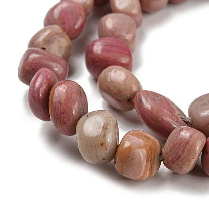 Rhodochrosite naturel brins de perles, pierre tombée, nuggets