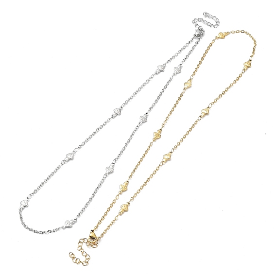 304 ожерелье-цепочка из нержавеющей стали с грибовидными звеньями