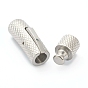 304 Stainless Steel Bayonet Clasps, Curved Column