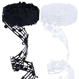 20 ярдов 2 цветов полиэстер полые кружева тиснение лента лента сделай сам шитье свадебные украшения аксессуары, музыка к сведению