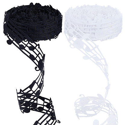 20 ярдов 2 цветов полиэстер полые кружева тиснение лента лента сделай сам шитье свадебные украшения аксессуары, музыка к сведению