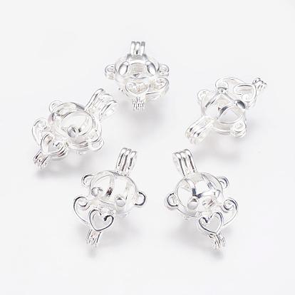 Подвески латуни медальон, подвески для клеток, обезьяна с сердцем