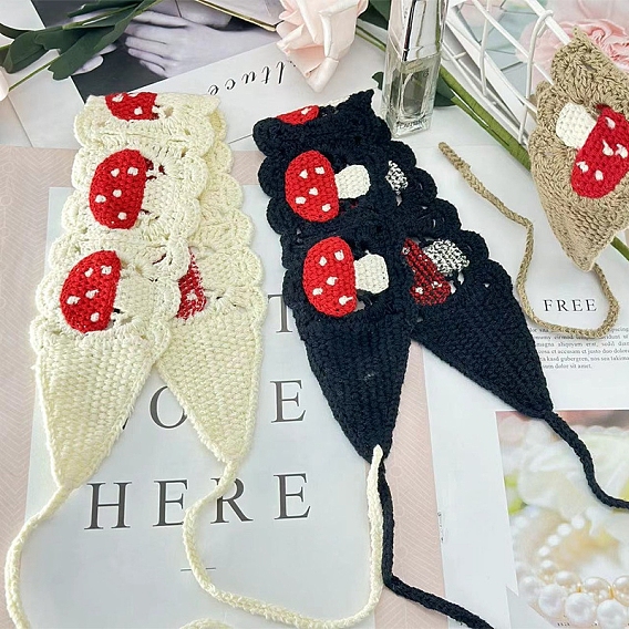 Хлопковые повязки крючком, аксессуары для волос, гриб