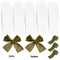 50Pcs Arch Plastic Table Place Cards, for Seating Cards, with 3 Rolls Cloth Ribbons
