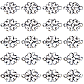 100шт. подвески-подвески в тибетском стиле, без свинца и без кадмия, цветок ссылки