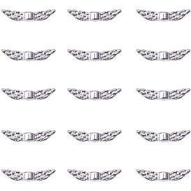 Perles en argent de style tibétain  , sans plomb et sans cadmium, ange aile
