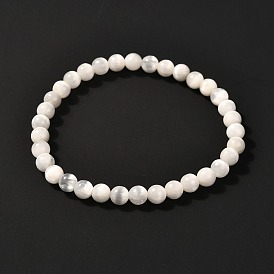 Natural Selenite Beads Stretch Bracelets