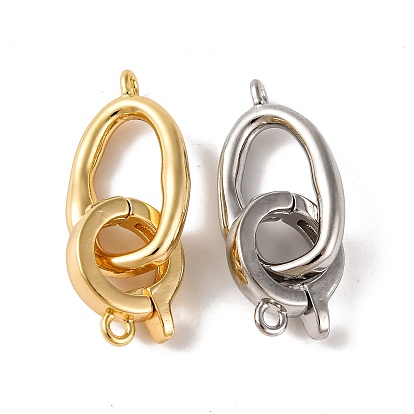 Латунь раз по сравнению с застежками, без кадмия, без никеля и без свинца, овальные