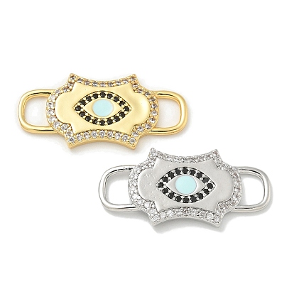 Стойка покрытие латунь микропаве прозрачный и черный кубический цирконий маска для глаз соединительные подвески, долговечный, без свинца и без кадмия