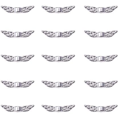 Perles en argent de style tibétain  , sans plomb et sans cadmium, ange aile