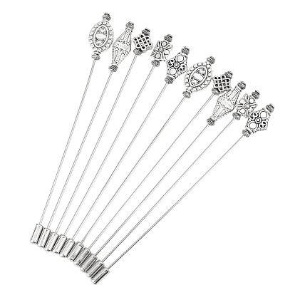 20 шт. 2 наборы 5 стили булавки для килта из латунного сплава для женщин