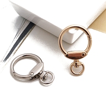 Alloy Ring Swivel Clasps