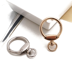 Alloy Ring Swivel Clasps