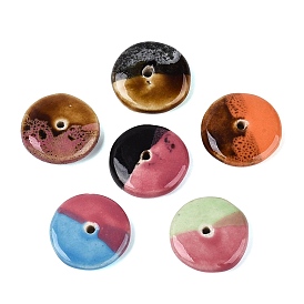 Винтажные фарфоровые бусины ручной работы, фантазии античного стекла фарфора, диск