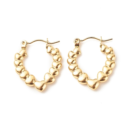 304 массивные серьги-кольца из нержавеющей стали для женщин