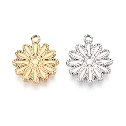 304 из нержавеющей стали цветочные кулоны