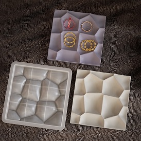 DIY Silicone Storage Molds, Resin Casting Molds, For UV Resin, Epoxy Resin Craft Making, Square
