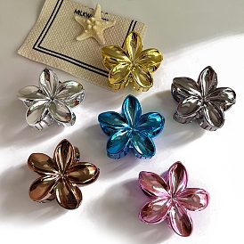 Цветочные пластиковые заколки для волос с когтями, аксессуары для волос для женщин и девочек