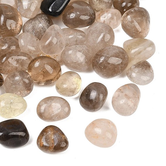Natural Smoky Quartz Beads, Grade AB, Tumbled Stone, Nuggets, No Hole/Undrilled, Vase Filler Gems