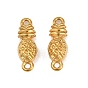 304 Stainless Steel Connector Charms, Pineapple Links, Ion Plating(IP), Long-Lasting Plated