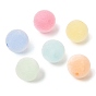 Flocking Opaque Acrylic Beads, Round