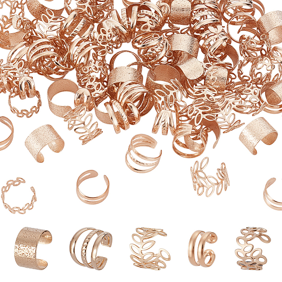 100 шт. 5 стили железные украшения для волос, c-образный