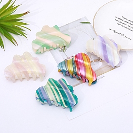 Cloud Cellulose Acetate(Resin) Shark Hair Clips, Claw Hair Clips for Women
