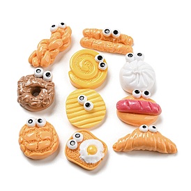 Opaque Resin Imitation Food Decoden Cabochons, Food with Funny Big Eye