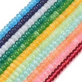Cat Eye Beads Strands, Rondelle