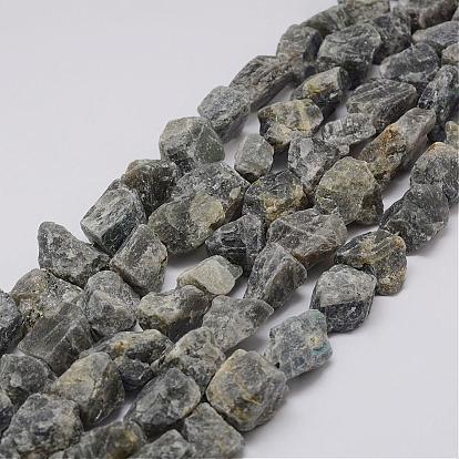 Rohe, raue natürliche Labradorit-Perlenstränge, Nuggets