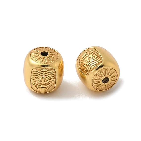 Цвет матового золота 925 бусины из стерлингового серебра, буддизм