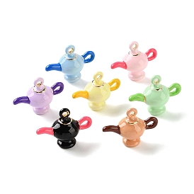 Alloy Enamel Pendants, Teapot Charms