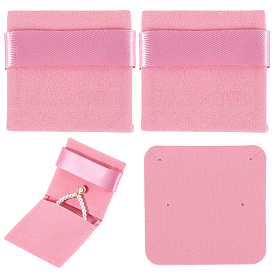 3Pcs Rectangle Velvet Envelope Packing Pouches, Jewelry Storage Gift Bags for Earrings, Rings, Bracelets