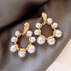 925 Silver Pearl Drop Earrings - Fashionable, Elegant, Minimalist Ear Jewelry for Women.