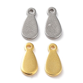 201 Stainless Steel Charms, Teardrop Charm