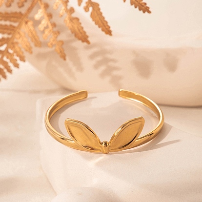 304 женские браслеты-манжеты из нержавеющей стали, кролик