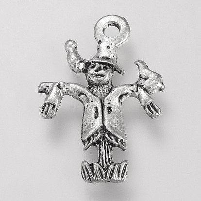 Сплавочные подвески тибетского стиля, подвески на тему сада, без кадмия и без свинца, пугало