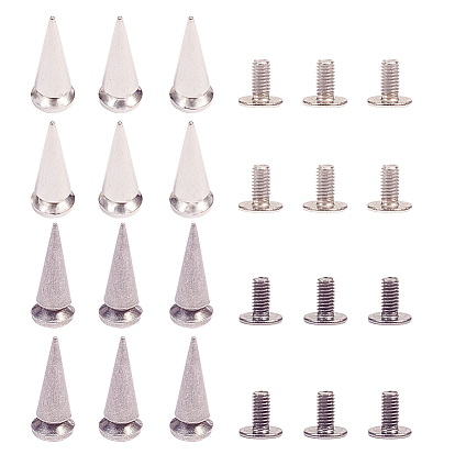 Заклепки из цинкового сплава, привинтить, для поделки из кожи, конус