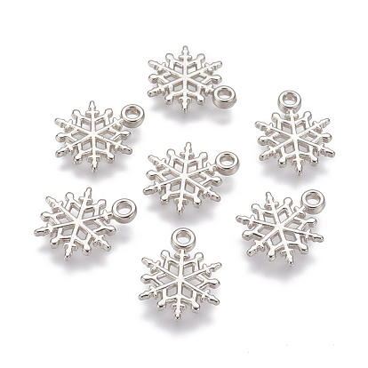 CCB Plastic Pendants, Snowflake