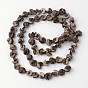 Natural Coconut Moon Bead Strands, 12x8x5mm, Hole: 1mm, about 67pcs/strand, 15.7 inch