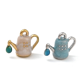 316 Stainless Steel & Enamel Charms, Teapot Charms