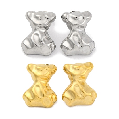 Ионное покрытие бантом (IP) 304 серьги-гвоздики из нержавеющей стали