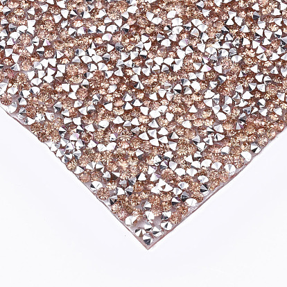 Hot Melting Resin Rhinestone Glue Sheets, for Trimming Cloth Bags and Shoes