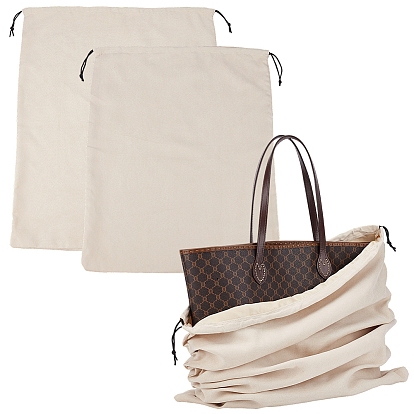 2шт. 2 цветов пылезащитные мешочки из искусственной замши для упаковки, прямоугольные