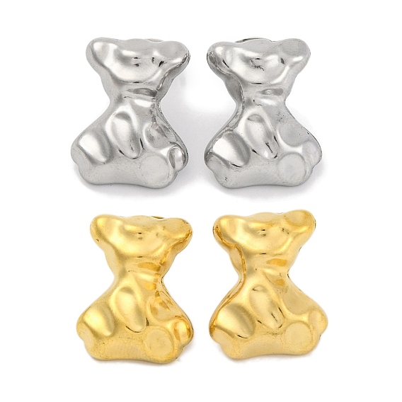 Ионное покрытие бантом (IP) 304 серьги-гвоздики из нержавеющей стали